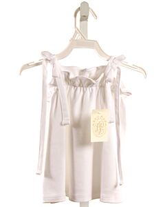 THE BEAUFORT BONNET COMPANY  WHITE KNIT   SLEEVELESS SHIRT