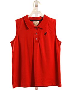 THE BEAUFORT BONNET COMPANY  RED KNIT   SLEEVELESS SHIRT