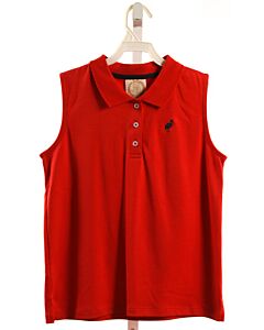 THE BEAUFORT BONNET COMPANY  RED KNIT   SLEEVELESS SHIRT