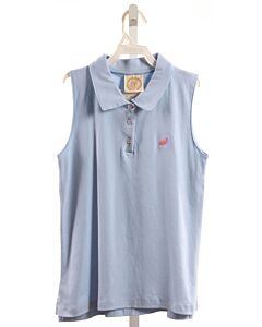 THE BEAUFORT BONNET COMPANY  LT BLUE KNIT   SLEEVELESS SHIRT
