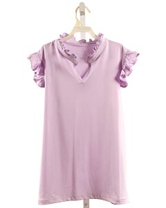 LILA + HAYES  LAVENDER KNIT   SLEEVELESS SHIRT WITH RUFFLE