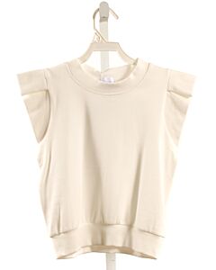 PLEAT.  WHITE    KNIT SS SHIRT