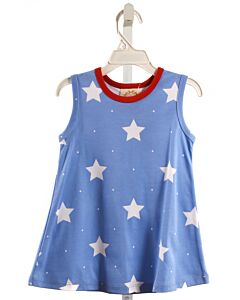 THE BEAUFORT BONNET COMPANY  BLUE   PRINTED DESIGN KNIT DRESS