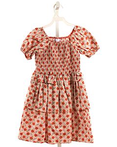 PLEAT.  RED  FLORAL  DRESS