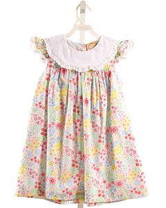 THE BEAUFORT BONNET COMPANY  MULTI-COLOR  FLORAL  DRESS WITH EYELET TRIM