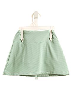 LILA + HAYES  GREEN  STRIPED  SKORT