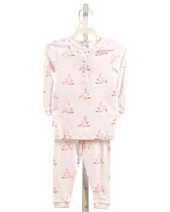 NELLAPIMA  PINK KNIT  PRINTED DESIGN LOUNGEWEAR WITH RUFFLE
