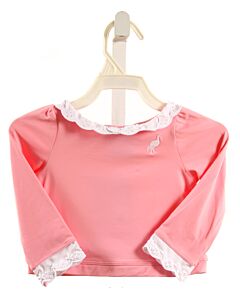 THE BEAUFORT BONNET COMPANY  PINK    RASH GUARD WITH EYELET TRIM