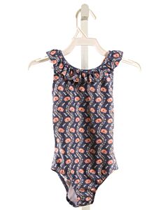MINNOW  BLUE  FLORAL  1-PIECE SWIMSUIT