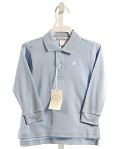 THE BEAUFORT BONNET COMPANY  LT BLUE    KNIT LS SHIRT