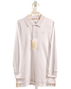 THE BEAUFORT BONNET COMPANY  WHITE    KNIT LS SHIRT