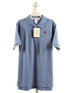 THE BEAUFORT BONNET COMPANY  BLUE    KNIT SS SHIRT