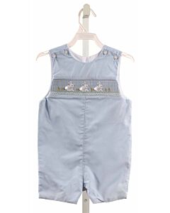 PETIT BEBE  BLUE  GINGHAM  JON JON
