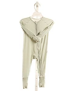 THE UPTOWN BABY  GREEN KNIT GINGHAM  LAYETTE