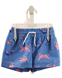 THE BEAUFORT BONNET COMPANY  BLUE   PRINTED DESIGN SWIM TRUNKS
