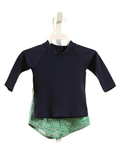 MINNOW  BLUE  FLORAL PRINTED DESIGN SWIM SET