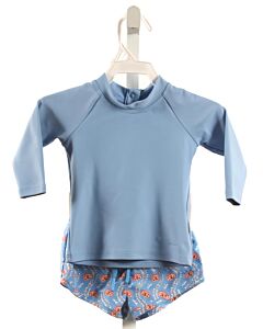 MINNOW  BLUE  FLORAL PRINTED DESIGN SWIM SET