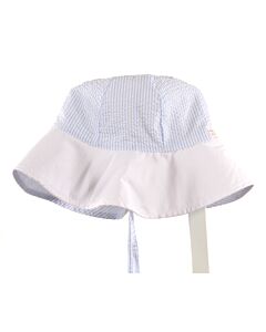 THE BEAUFORT BONNET COMPANY  BLUE SEERSUCKER STRIPED  HAT