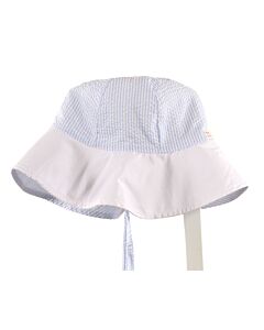 THE BEAUFORT BONNET COMPANY  BLUE SEERSUCKER STRIPED  HAT