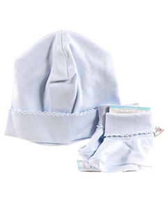 KISSY KISSY  BLUE    HAT  WITH PICOT STITCHING