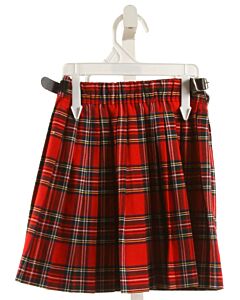 GLEN APPIN OF SCOTLAND  RED  PLAID  SKIRT