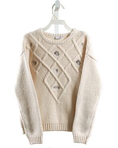 MAYORAL  CREAM   EMBROIDERED SWEATER