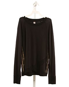 ATHLETA GIRL  BLACK    KNIT LS SHIRT