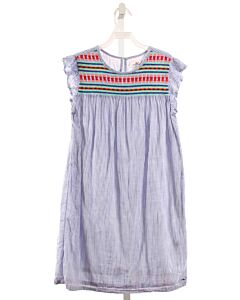 VINEYARD VINES  BLUE  STRIPED EMBROIDERED DRESS