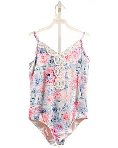LILLY PULITZER  LT BLUE    1-PIECE SWIMSUIT