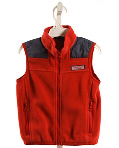 VINEYARD VINES  RED FLEECE   VEST