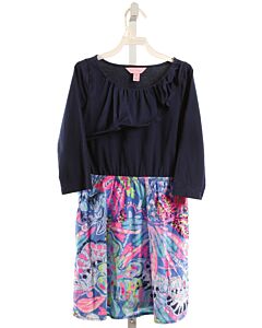 LILLY PULITZER  BLUE    DRESS WITH RUFFLE