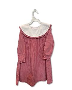 SMOCKED THREADS CECIL & LOU  RED  GINGHAM  DRESS