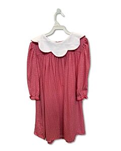 CASTLES & CROWNS  RED  POLKA DOT  KNIT DRESS WITH PICOT STITCHING