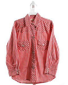 PEARS & BEARS  RED  GINGHAM  DRESS SHIRT