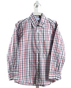 BELLA BLISS  RED  PLAID  DRESS SHIRT