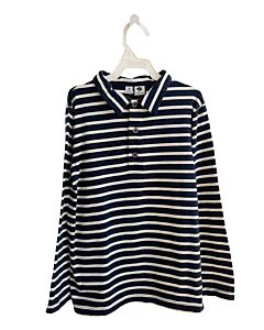 BELLA BLISS  NAVY  STRIPED  KNIT LS SHIRT