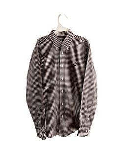 BROOKS BROTHERS BROWN GINGHAM DRESS SHIRT