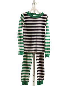 HANNA ANDERSSON  GREEN  STRIPED  LOUNGEWEAR