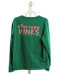 VINEYARD VINES  GREEN  PRINT  KNIT LS SHIRT