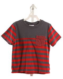 HANNA ANDERSSON  RED  STRIPED  KNIT SS SHIRT