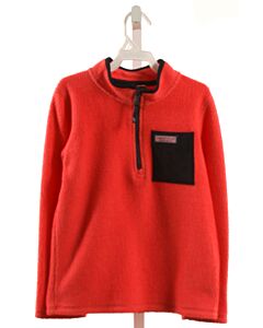 VINEYARD VINES  RED FLEECE   PULLOVER