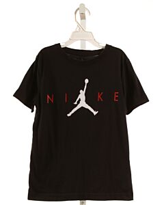 NIKE  BLACK   PRINTED DESIGN KNIT SS SHIRT