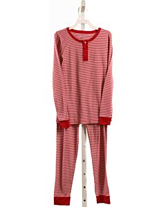 PETITE PLUME  RED  STRIPED  LOUNGEWEAR