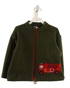 BAILEY BOYS  FOREST GREEN FLEECE  APPLIQUED OUTERWEAR