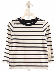 PEYTON & PARKER  NAVY  STRIPED  KNIT LS SHIRT