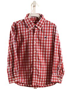 PROPERLY TIED  RED  PLAID  DRESS SHIRT