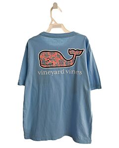 VINEYARD VINES  LT BLUE   PRINTED DESIGN T-SHIRT