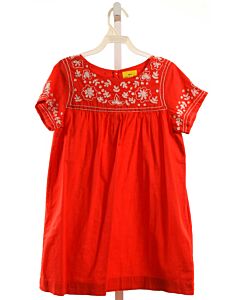 ROBERTA ROLLER RABBIT  RED  FLORAL EMBROIDERED DRESS