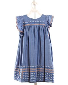ROBERTA ROLLER RABBIT  CHAMBRAY   EMBROIDERED DRESS