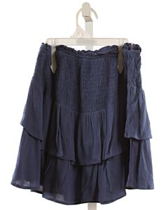 HAYDEN GIRLS  BLUE   SMOCKED SKIRT